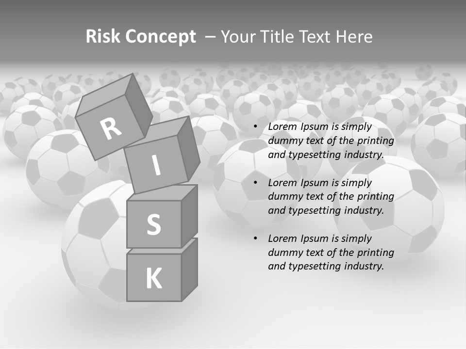 Soccer Ball Parts Black And White PowerPoint Template