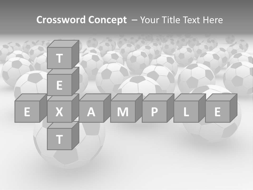 Soccer Ball Parts Black And White PowerPoint Template