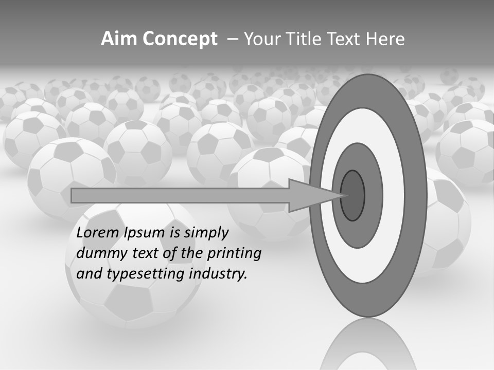 Soccer Ball Parts Black And White PowerPoint Template