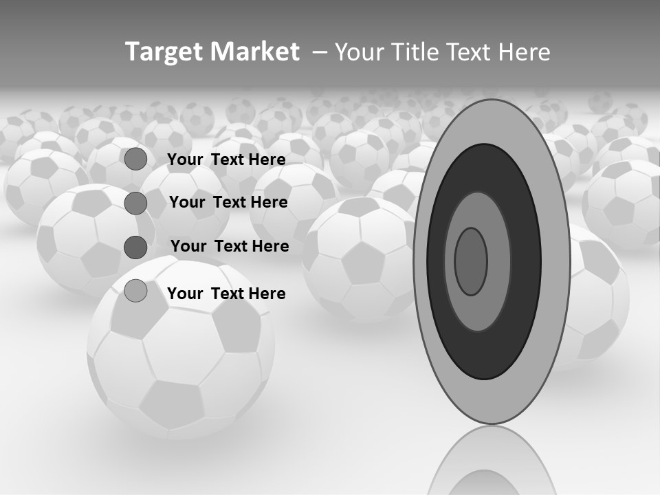 Soccer Ball Parts Black And White PowerPoint Template