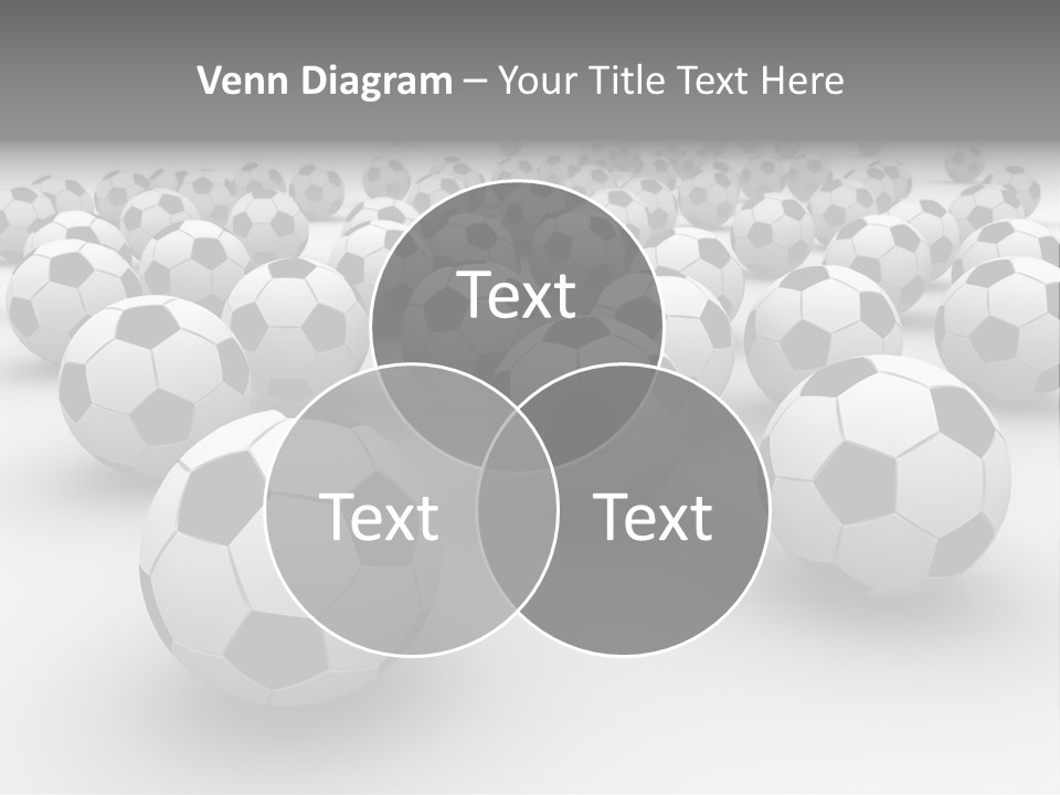 Soccer Ball Parts Black And White PowerPoint Template