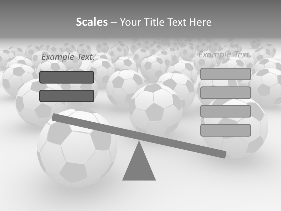 Soccer Ball Parts Black And White PowerPoint Template