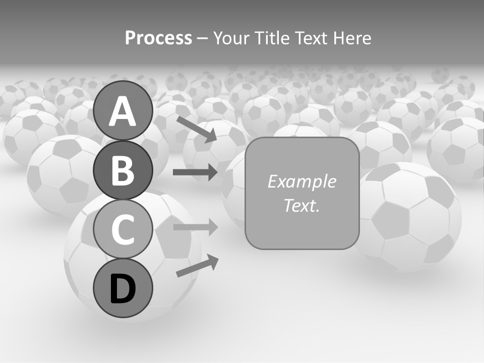 Soccer Ball Parts Black And White PowerPoint Template