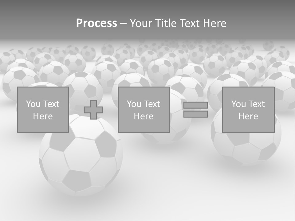 Soccer Ball Parts Black And White PowerPoint Template