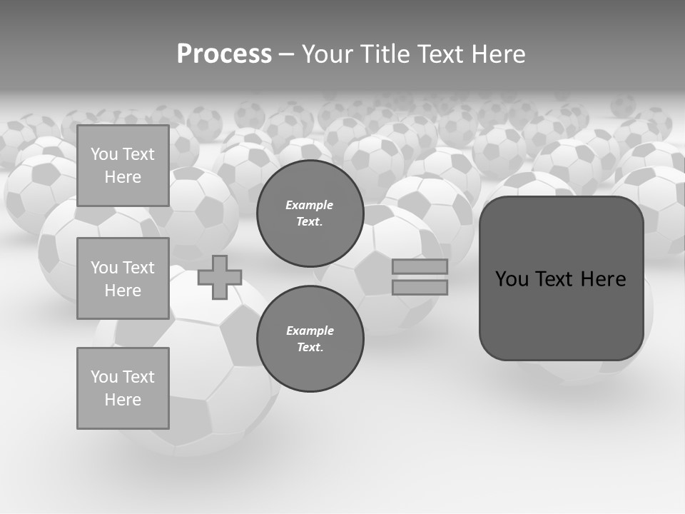 Soccer Ball Parts Black And White PowerPoint Template