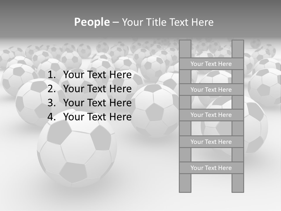Soccer Ball Parts Black And White PowerPoint Template