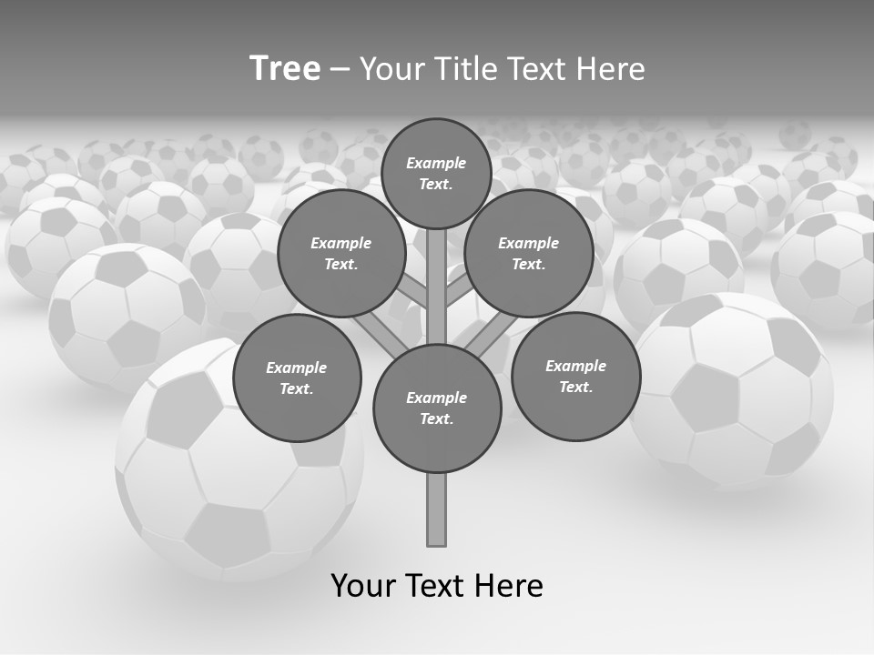 Soccer Ball Parts Black And White PowerPoint Template