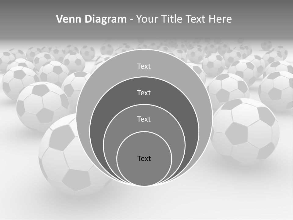 Soccer Ball Parts Black And White PowerPoint Template