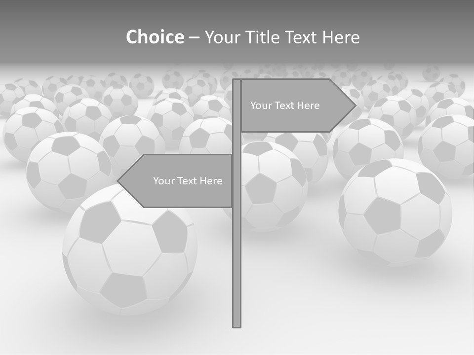 Soccer Ball Parts Black And White PowerPoint Template