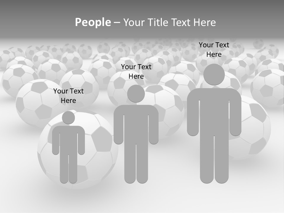 Soccer Ball Parts Black And White PowerPoint Template