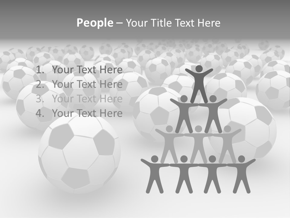 Soccer Ball Parts Black And White PowerPoint Template