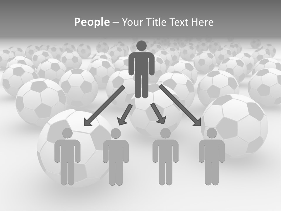 Soccer Ball Parts Black And White PowerPoint Template