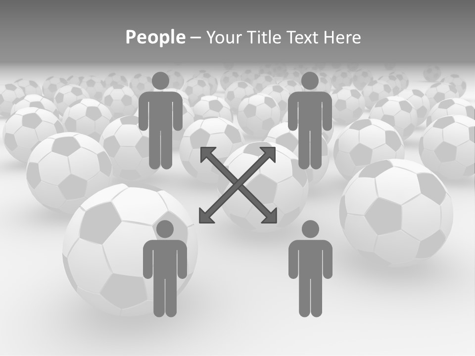 Soccer Ball Parts Black And White PowerPoint Template