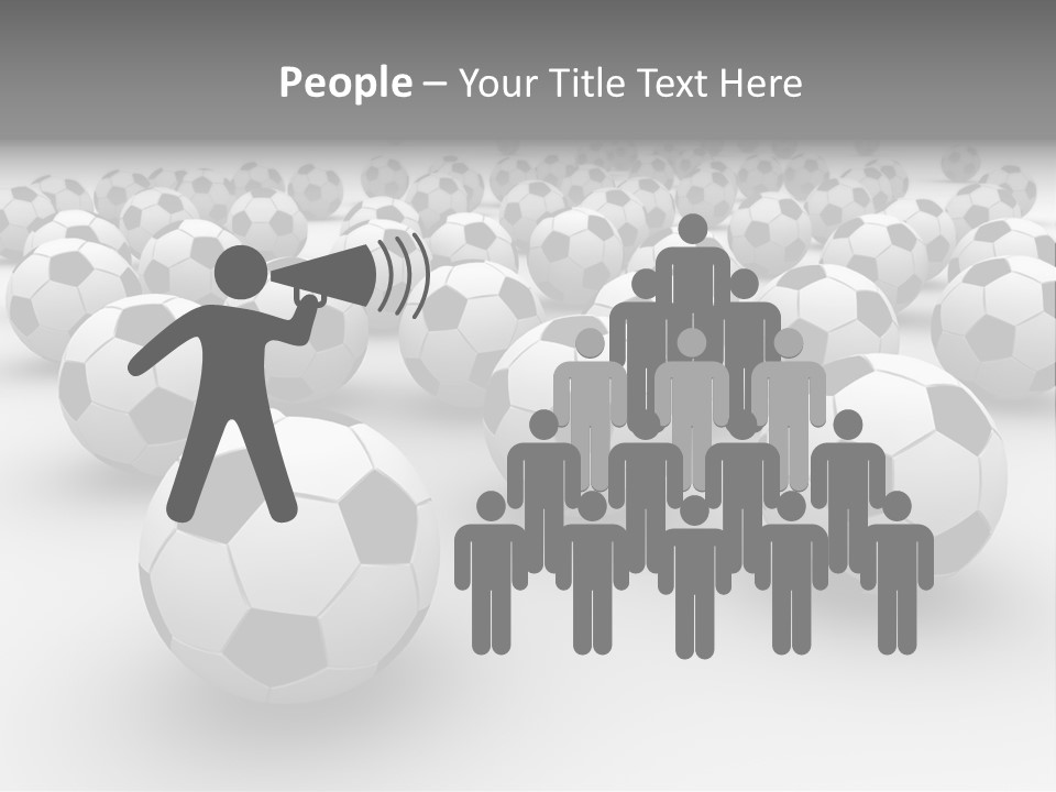 Soccer Ball Parts Black And White PowerPoint Template