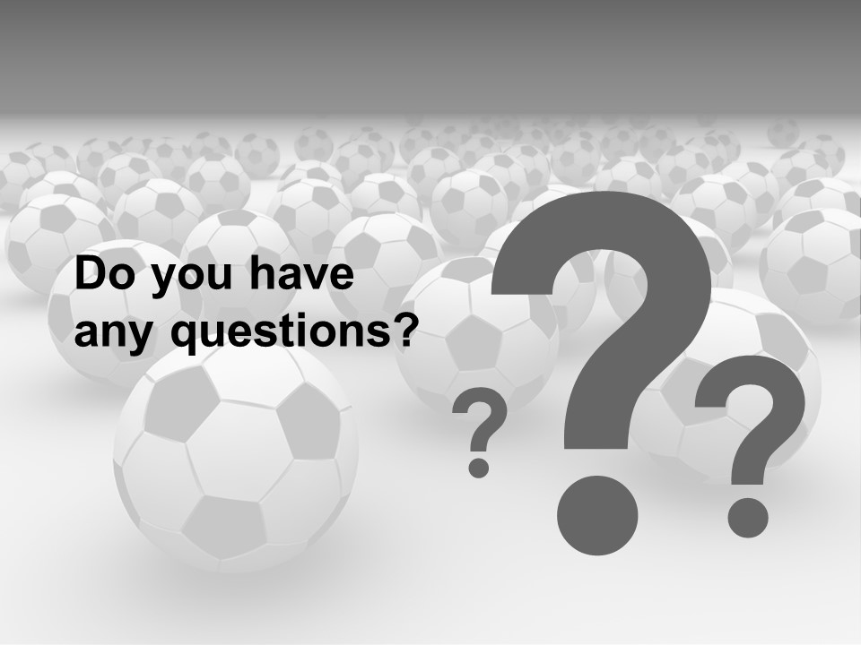Soccer Ball Parts Black And White PowerPoint Template