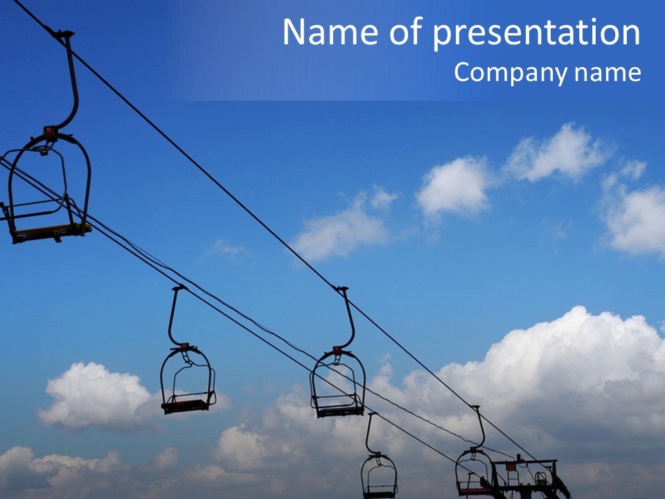 Lift Cabin Tran Port PowerPoint Template