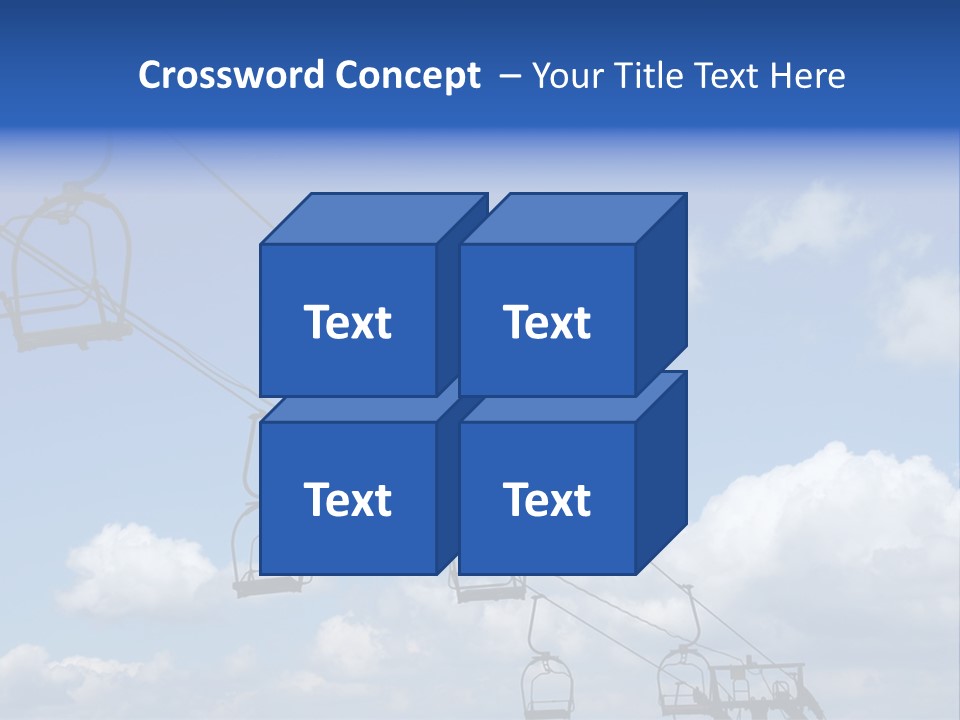 Lift Cabin Tran Port PowerPoint Template