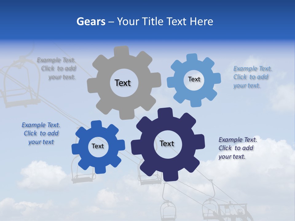 Lift Cabin Tran Port PowerPoint Template