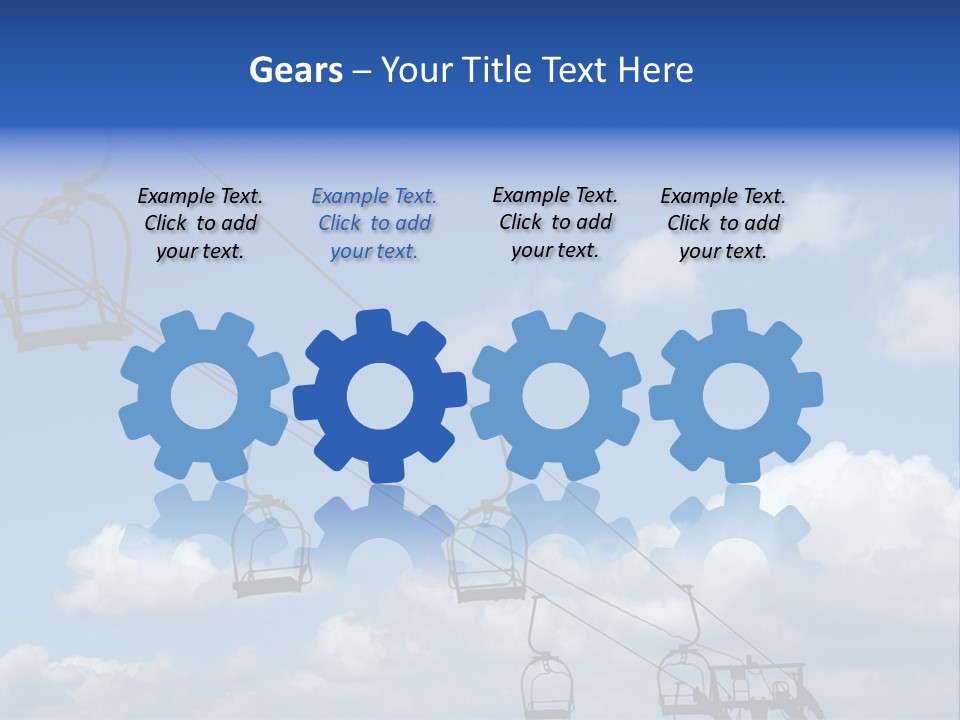 Lift Cabin Tran Port PowerPoint Template