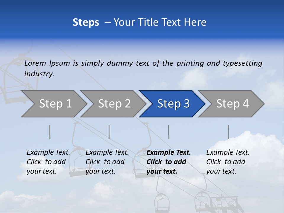 Lift Cabin Tran Port PowerPoint Template