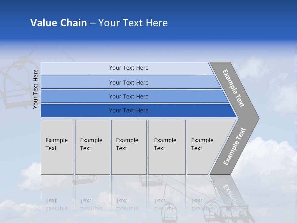 Lift Cabin Tran Port PowerPoint Template