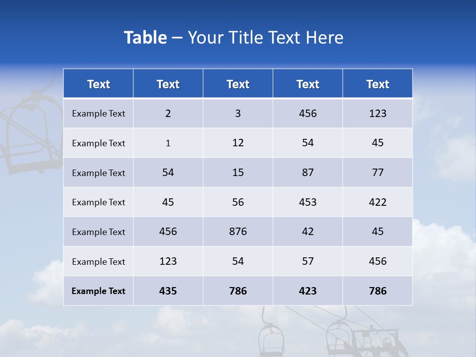 Lift Cabin Tran Port PowerPoint Template