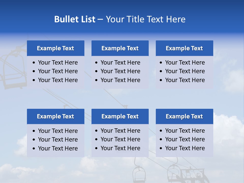 Lift Cabin Tran Port PowerPoint Template