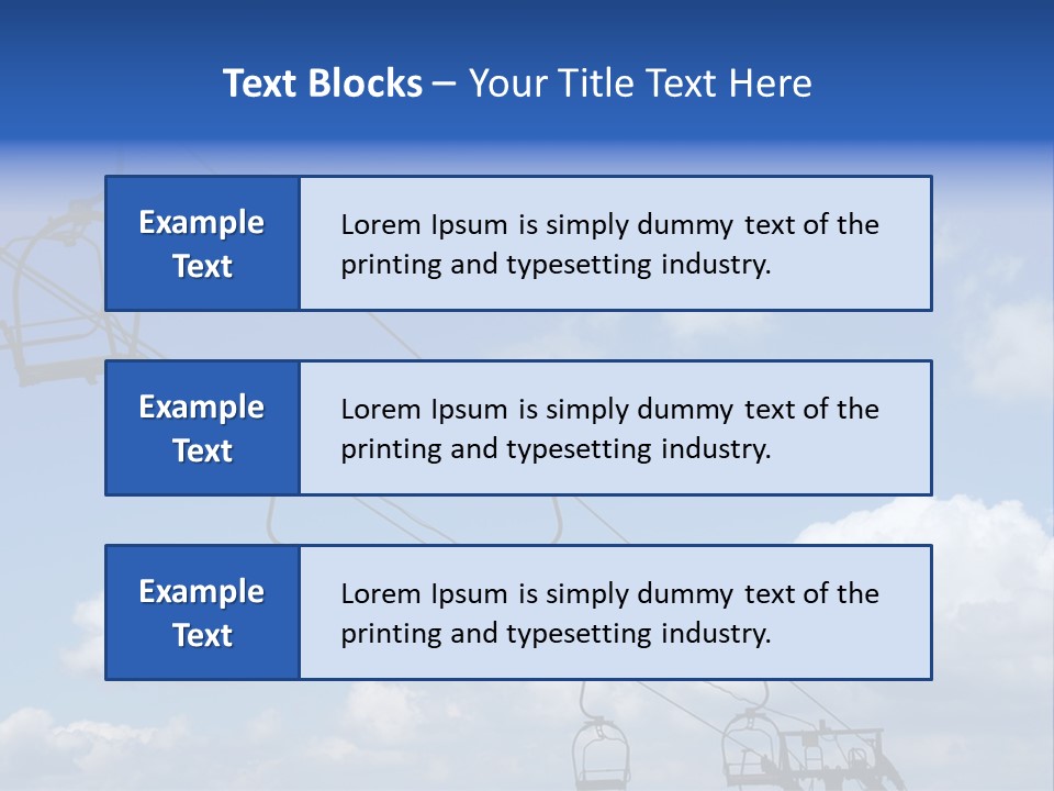 Lift Cabin Tran Port PowerPoint Template