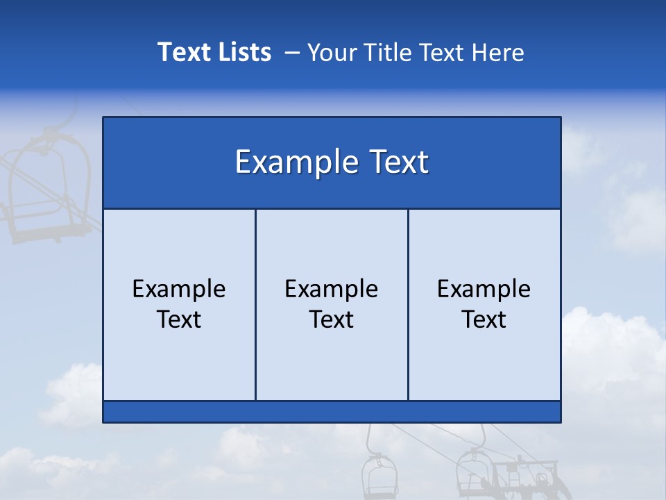 Lift Cabin Tran Port PowerPoint Template