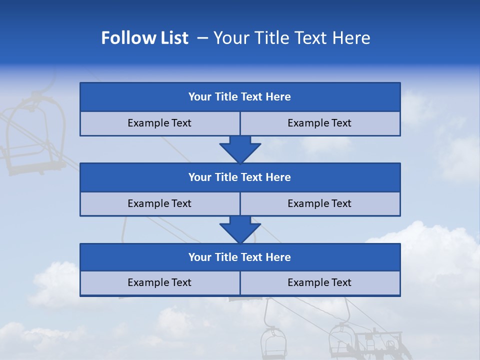 Lift Cabin Tran Port PowerPoint Template