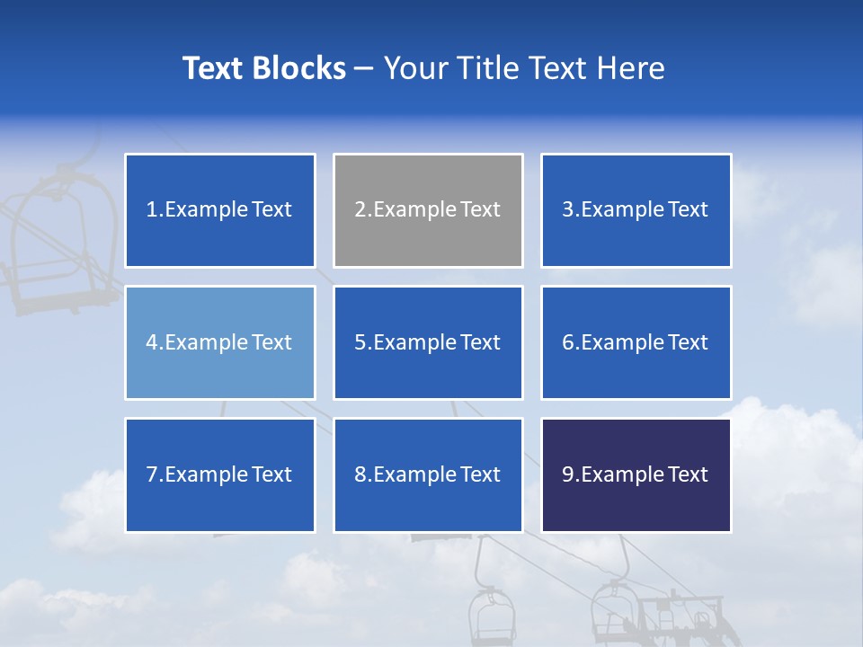 Lift Cabin Tran Port PowerPoint Template