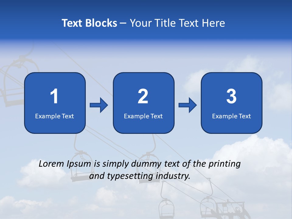 Lift Cabin Tran Port PowerPoint Template