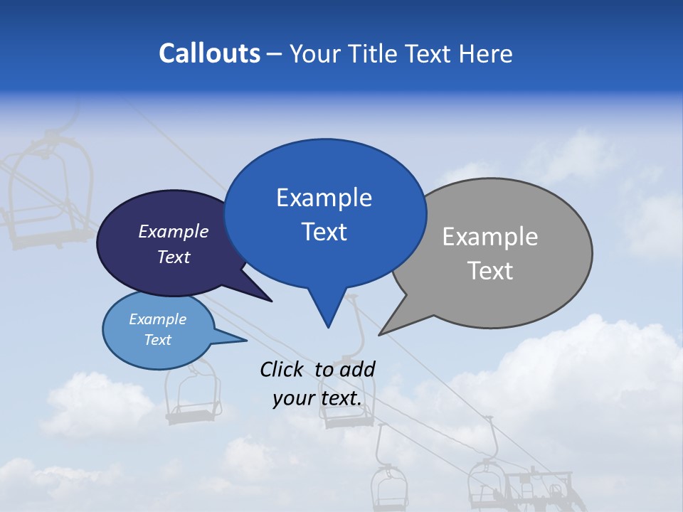Lift Cabin Tran Port PowerPoint Template