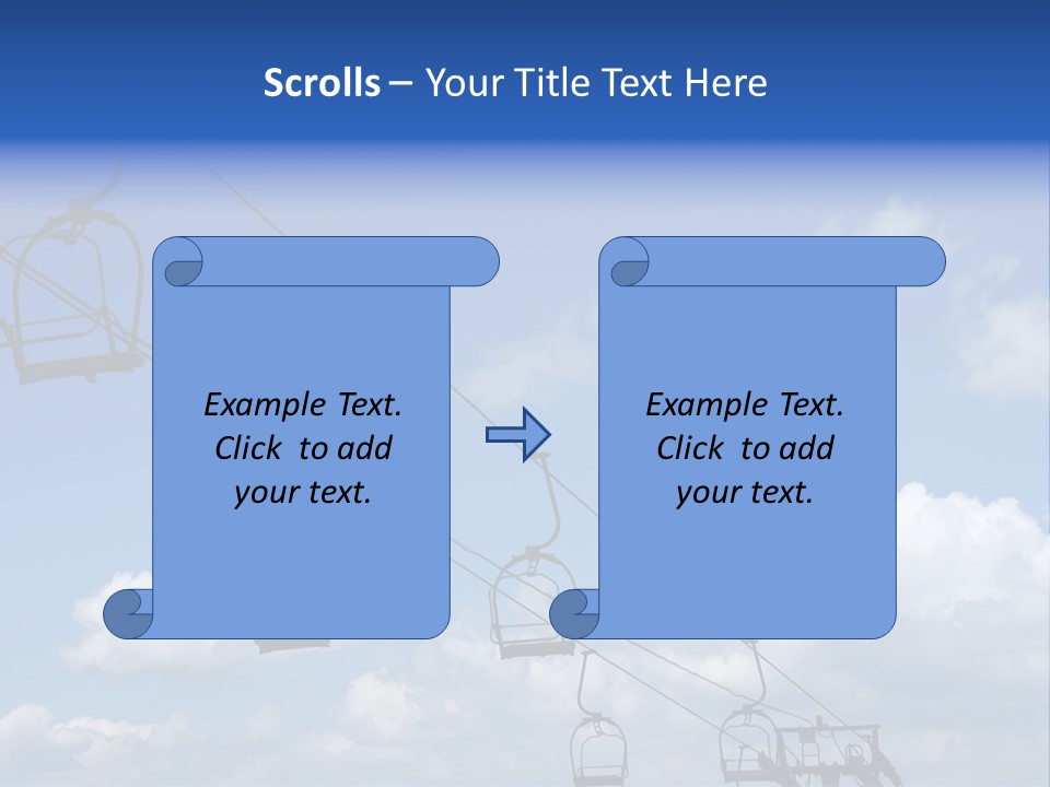 Lift Cabin Tran Port PowerPoint Template