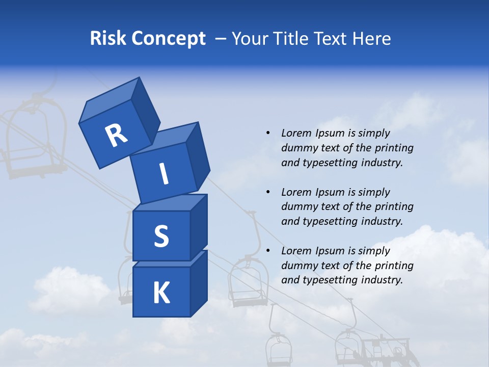 Lift Cabin Tran Port PowerPoint Template
