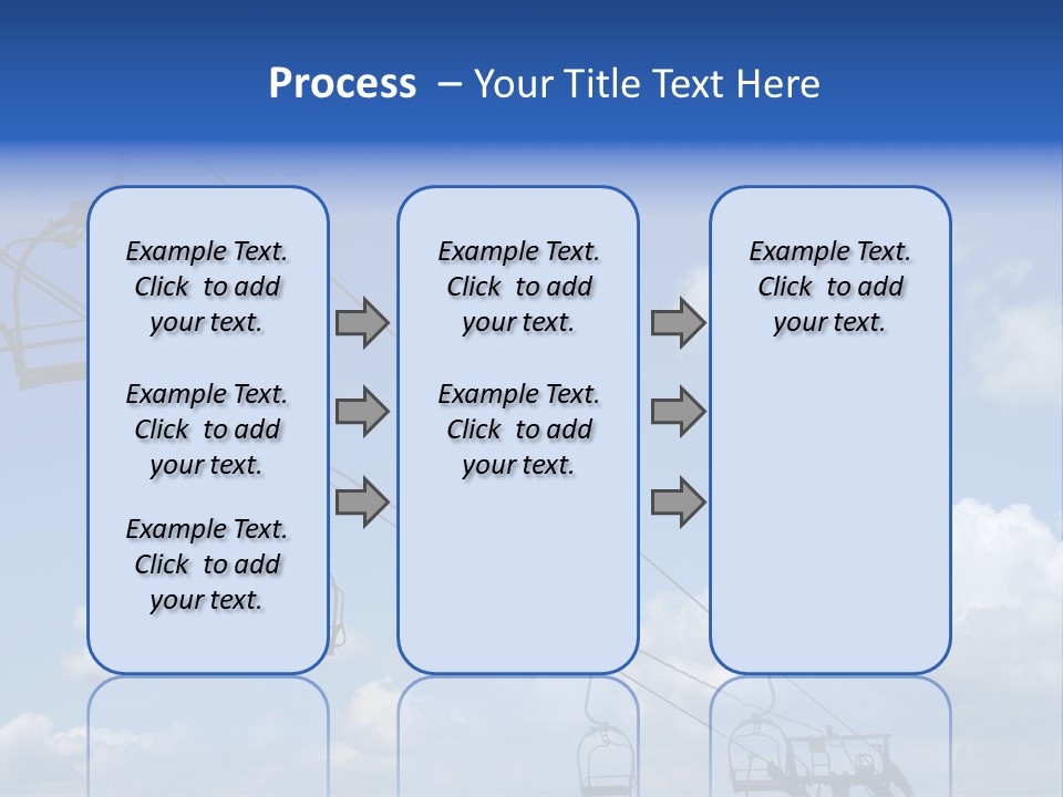 Lift Cabin Tran Port PowerPoint Template