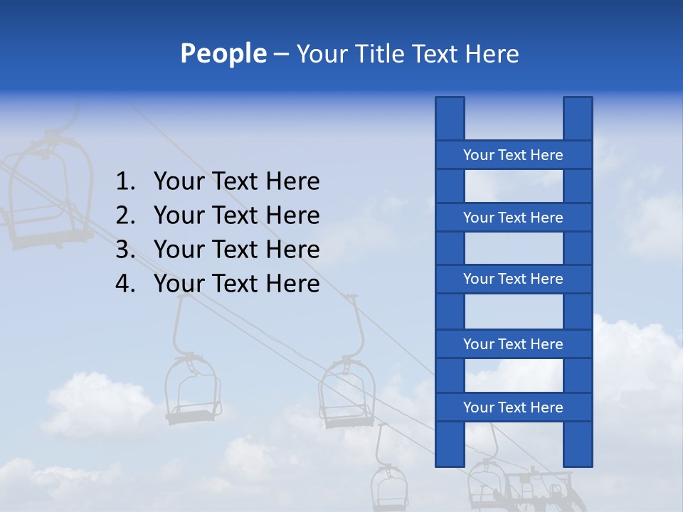 Lift Cabin Tran Port PowerPoint Template