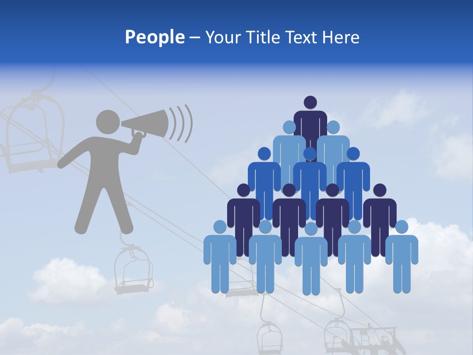 Lift Cabin Tran Port PowerPoint Template