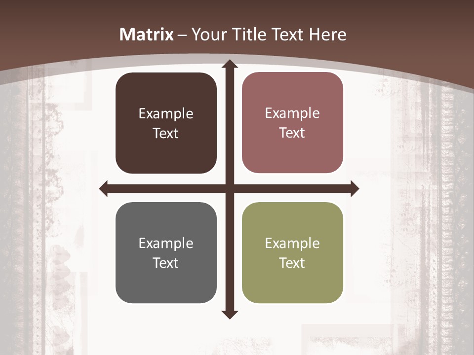 Grungy Graphic Brown PowerPoint Template