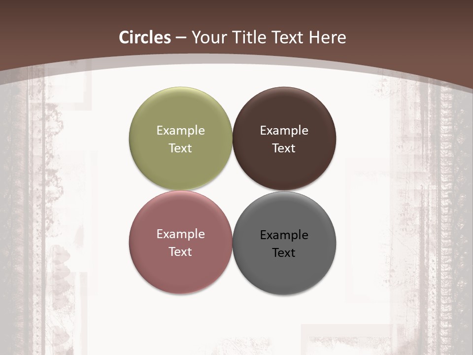 Grungy Graphic Brown PowerPoint Template