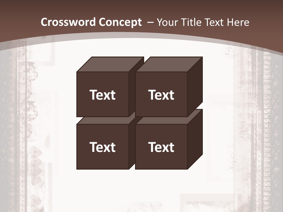 Grungy Graphic Brown PowerPoint Template