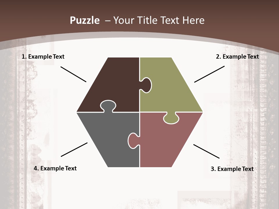 Grungy Graphic Brown PowerPoint Template