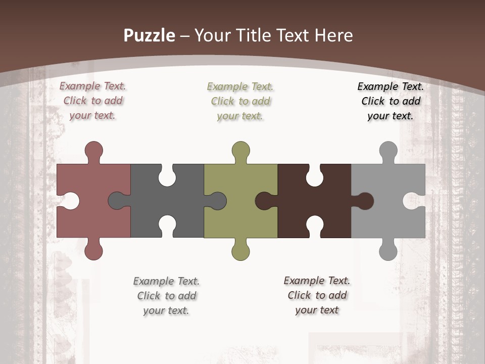 Grungy Graphic Brown PowerPoint Template