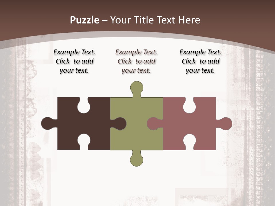 Grungy Graphic Brown PowerPoint Template