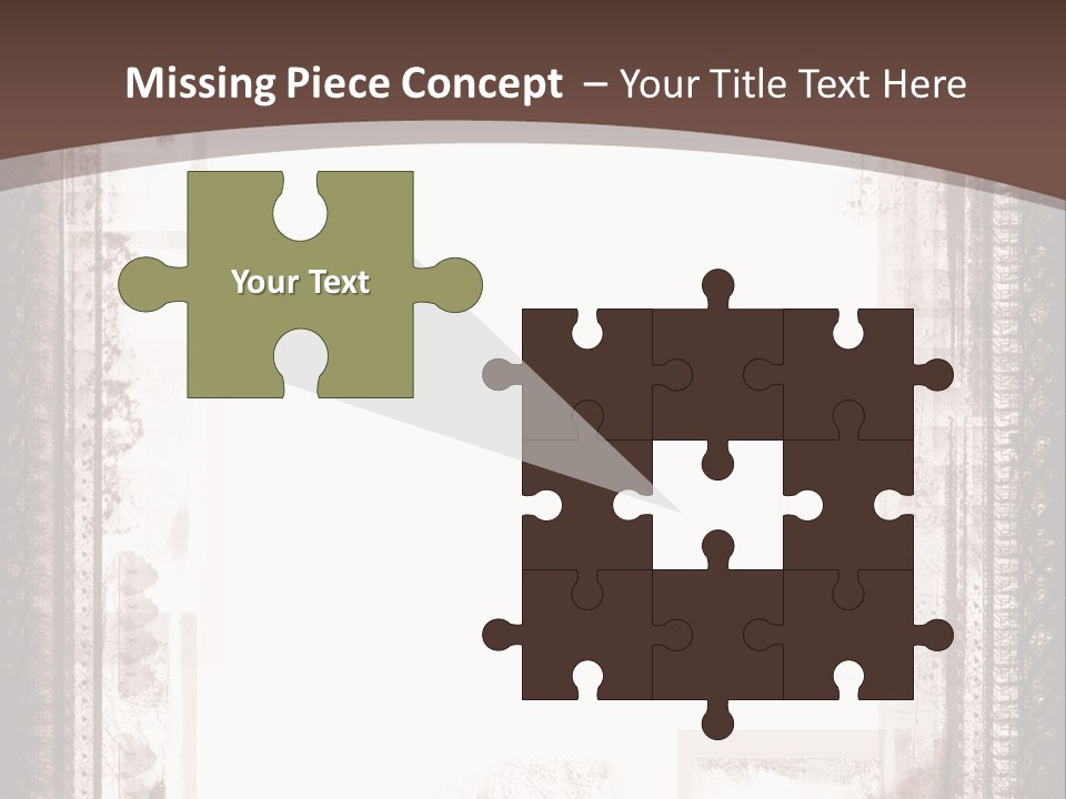 Grungy Graphic Brown PowerPoint Template