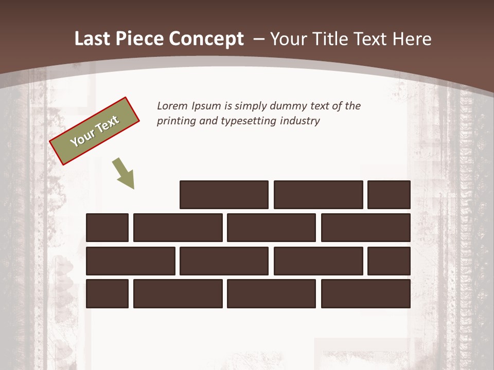 Grungy Graphic Brown PowerPoint Template