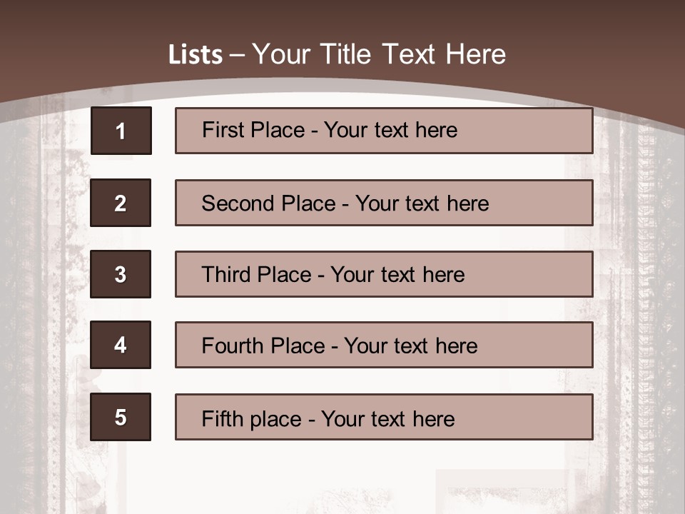 Grungy Graphic Brown PowerPoint Template