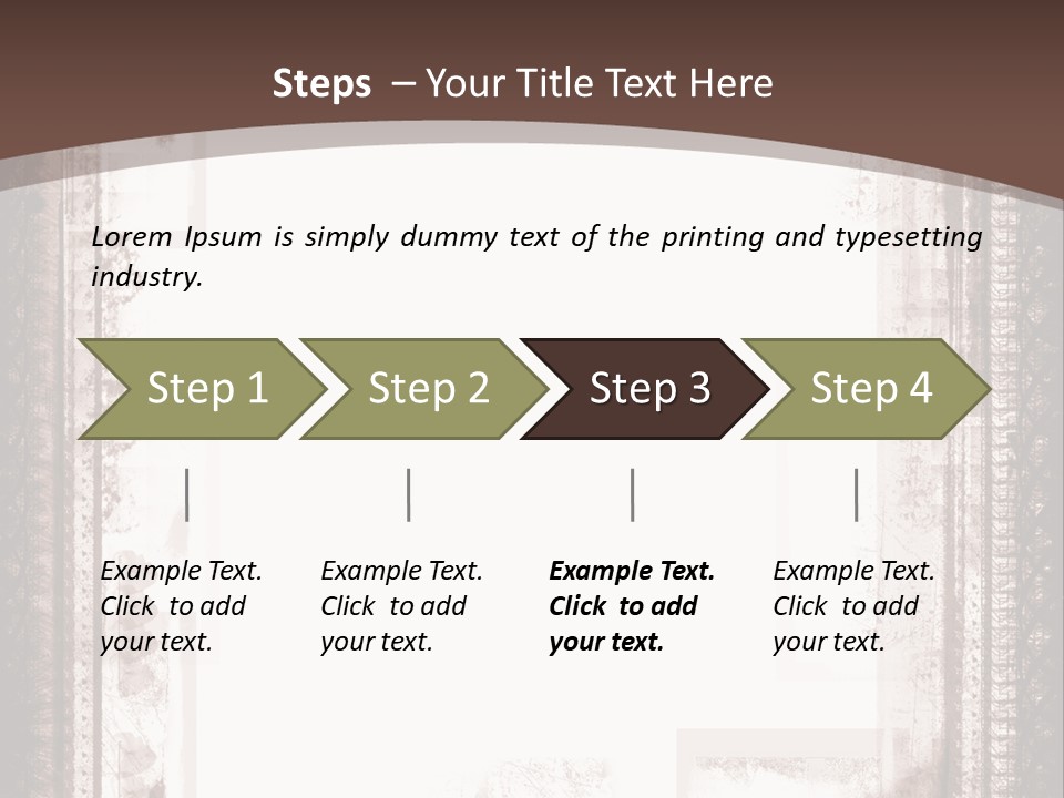 Grungy Graphic Brown PowerPoint Template