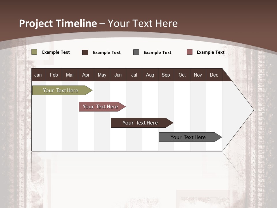 Grungy Graphic Brown PowerPoint Template