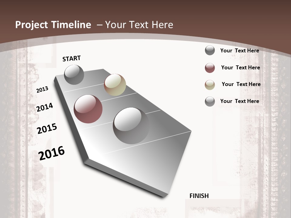 Grungy Graphic Brown PowerPoint Template